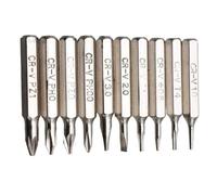 Jeu d'embouts hexagonaux magnétiques en acier au chrome vanadium de 4 mm avec tige de 28 mm pour tournevis de précision avec têtes fendues Phillips Torx, accessoires de perceuse électrique