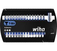 Jeu dembouts PH 1, PH 2, PH 3, T 10, T 15, T 20, T 25, T 30, T 40, SW 3, SW 4, SW 5, SW 6 Wiha 41830 Acier molybdène vanadium trempé 1 set