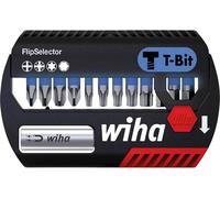 Jeu dembouts PH 1, PH 2, PH 3, T 10, T 15, T 20, T 25, T 30, T 40, SW 4, SW 5, SW 6 Wiha 41826 Acier molybdène vanadium trempé 1 set
