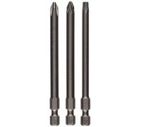 Jeu d'embouts PH 2, PZ 2, T 25 Bosch Accessories 2607001767 extra-dur Forme (embouts): E 6.3 3 pc(s)