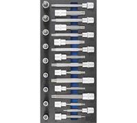 JEU D'EMBOUTS RIBE CARRE DE 1/2-25 DOUILLES MALES