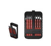 Wiha Jeu d'embouts slimBit electric 45804 – 6 pièces pour vis à fente, Phillips, Pozidriv, TORX
