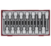 Teng Tools Jeu de douilles 1/2" TTTXH15 – 15 pièces embouts TX longs 100 mm (4–16 mm)