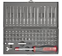 Jeu d'embouts TOOLCRAFT HT02183 820952 75 pièces vis à fente, 6 pans intérieurs, Clutch, Tri-Wing, TORQ-SET®, denture m