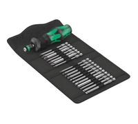 Wera Kompakt Turbo 1 05057482001 Jeu d'embouts 18 pièces 1/4\ (6.3 mm) avec tournevis porte-embout