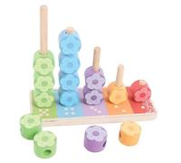 Jeu D'empilage - Bigjigs Toys - Mon Premier Jeu À Empiler À Fleurs - Mixte - 12 Mois