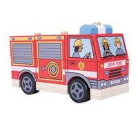 Jeu d'empilage en bois Camion de pompiers G