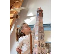 Jeu d'empilage Pyramide Famille de lapins - Apprendre en jouant et s'amuser en empilant