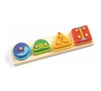 Jeu d'encastrement 1234Basic Djeco Rose G