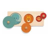 Jeu d'encastrement BigaBasic Djeco Multicolore G