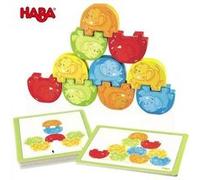 Jeu d'encastrement eléphants cascadeurs - haba Multicolore G