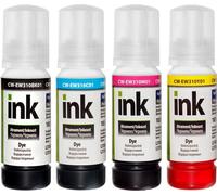 Jeu d'encres ColorWay pour Epson EW310 BK/C/M/Y Dye-based 4 x 70 ml
