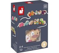 Jeu d'enfilage "Ferme" 11 pièces (bois)