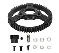 Jeu d'engrenages de voiture RC 32P 0.8m 58T, engrenage droit et pignon 18T |Alliage d'acier pour Traxxas Slash 2WD 1/10 |Excellente endurance et roulement en douceur |Kit