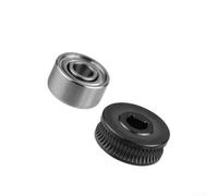 Jeu d'engrenages en acier trempé pour BambuLab Automatic Material pour système 2 Pro, précis pour PLA pour PETG pour filament TPU ABS, pièces de rechange durables pour imprimante 3D, accessoires noir