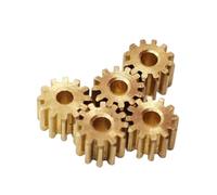 Jeu d'engrenages pignons, Lot de 5 pignons droits en laiton, module 0,2, 12 dents, plusieurs tailles(2mm thickness 1.22mm hole)