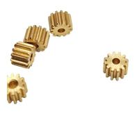 Jeu d'engrenages pignons, Pignon droit plat en laiton, module 0,2, 11 dents, alésage 1 mm, diamètre extérieur,6, épaisseur,5, lot de