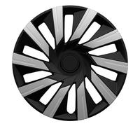 Jeu d'enjoliveurs J-Tec Tecna 15-inch argent/noir