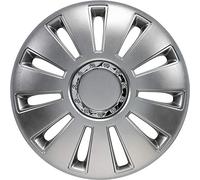 Jeu d'enjoliveurs Silverstone Pro 13-inch argent + anneau chromé
