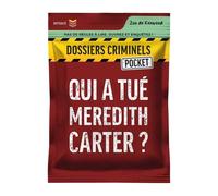 Jeu d'enquête format poche Asmodee Dossiers Criminels Pocket 1 - Qui a tué Meredith Carter ? format poche bordeaux