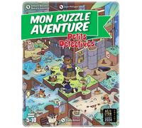 Game Flow Puzzle-Jeu Mon Puzzle Aventure Petits Détectives – 42 pièces – 3 enquêtes – Dès 5 ans