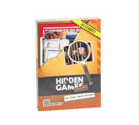 Jeu d'enquête Hidden Games Scène du crime Affaire N°7 « Un plan sans accroc » Boîte rectangulaire Orange/Noir/Jaune/Marron