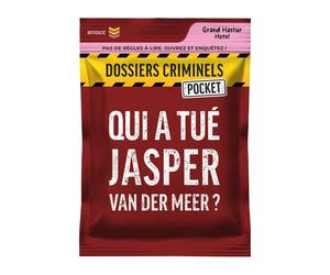 Jeu d'enquête pocket Asmodee Dossiers Criminels Pocket - Qui a tué Jasper Van Der Meer ? 1-6 joueurs 45 cartes 14+ Bordeaux