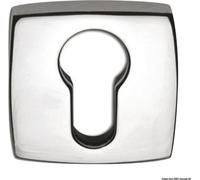 Jeu d'entrées 45×45 mm pour serrures Yale, laiton chromé Osculati 38.348.14