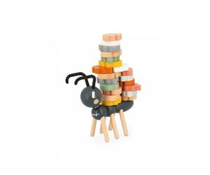 Jeu d'équilibre en bois - Aidez la fourmi à transporter ses feuilles