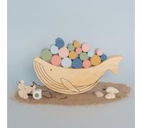 Jeu d'équilibre en bois baleine