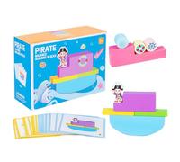Jeu d'équilibre - Jeu d'empilage de tour - Jouet éducatif de puzzle sensoriel pour tout-petits garçons filles intérieur extérieur activités familiales