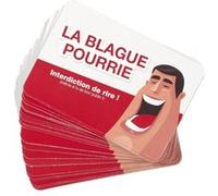 MISTER GADGET, MG33881, Jeu des Blagues Pourries x50, Amusez-Vous avec 50 blagues hilarantes en Rouge, Blanc et Noir pour des Moments de Rire inoubliables Entre Amis!