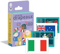 Clementoni – Jeu de société éducatif – Jeu des Drapeaux – 6 ans+ – 50 cartes – Observation