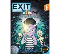 Jeu d'escape game IELLO Exit Kids La Foire aux Frissons - Jeu d'énigmes familial 5+ - Compact, rejouable - Teal/Violet/Noir
