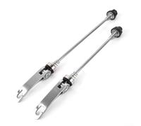 Jeu d'essieux de roue de VTT à dégagement rapide avec composants avant et arrière conçus pour s'adapter à différents types de fourche (argent)
