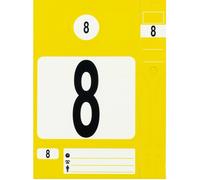 Jeu d'étiquettes et porte-clés, jaune, 300 pcs KSTOOLS - 500.8017