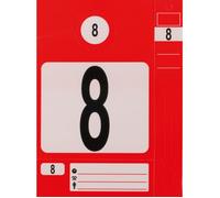 Jeu d'étiquettes et porte-clés rouge 300 pcs KS TOOLS - 500.8015