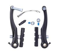 Jeu d'étriers de frein en V pour vélo, plaquettes de frein à traction linéaire, chaussures compatibles avec vtt, route, BMX, vélo pliant(1 Pair V-brakes)