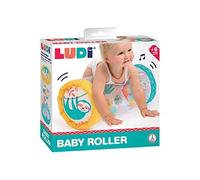 Cylindre Gonflable - LUDI - Baby Roller Paresseux - 45 x 20 x 20 cm - Dès 6 Mois - Multicolore