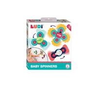 Ludi – Jouets Baby Hand Spinners à ventouse, éveil et bain pour bébé dès 10 mois