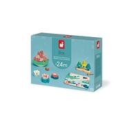 Janod - Box de Jeux Bébé - A partir de 24 Mois - Jouets d'éveil avec Puzzle et Activites Manuelles pour Enfant - Idéal pour activité enfant 2 ans - Jouets d'Activité et de Développement Psychomoteur