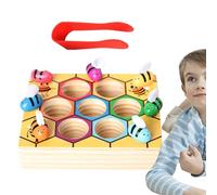 Jeu d'Éveil de Tri pour Enfant - Jeu Éducatif Piège à Abeilles pour Apprendre Les Couleurs | Jouet d'apprentissage pour 3 Ans et Plus Garçons Filles Maison Extérieur Voyage École