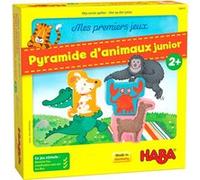 HABA - Mes Premiers Jeux - Pyramide d’Animaux Junior - Jeu de société - Jeu d'adresse et d'empilement - 2 Ans et Plus - 306070