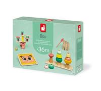 Janod - Box de Jeux Bébé - A partir de 36 Mois - Jouets d'éveil avec Puzzle et Activités Manuelles pour Enfant - Jouets d'Activité et de Développement Psychomoteur - Jouet Enfant 3 Ans et + - J04066
