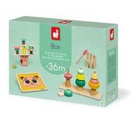 Jeu d'éveil Janod Box Carillon Jouet d'Adresse Abaque et Puzzle Émotions