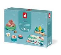 Jeu d'éveil Box Crocodile d'Equilibre Nénuphars à Visser Clochettes et Puzzle