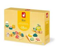 Jeu d'éveil Janod Box Tortue à Tirer Perles à Enfiler Stand Musical et Puzzle E
