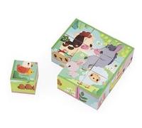 Jeu d'éveil Janod Cubes Animaux de la Ferme Multicolore E