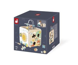 Jeu d'éveil Janod Pure Grand Cube Multi-Activités en bois Multicolore