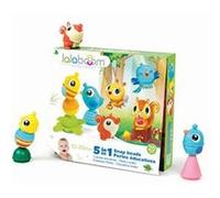 Jeu d'éveil Lalaboom Coffret 3 animaux 8 perles et accessoires 25 pièces Multicolore G